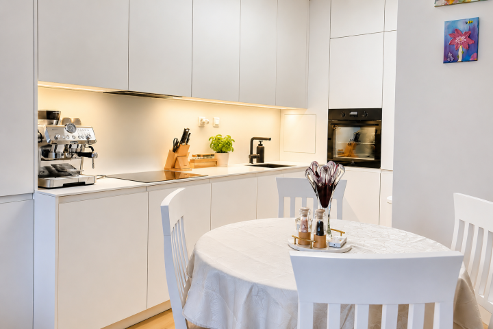 Acrylic, white matte / white compact countertop | Modern Style / Nitra